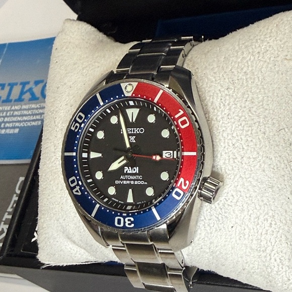 Seiko Other - Seiko SUMO Prospex PADI Date Automatic Designer Diver Mens Watch